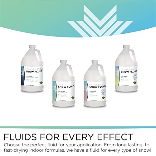 Extra Dry Snow Machine Fluid, 30 Ft Float, 1 Gallon - Long-Lasting Snow Effect