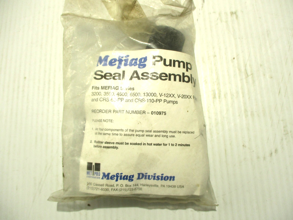 NEW NEFIAG 010975 PUMP SEAL KIT