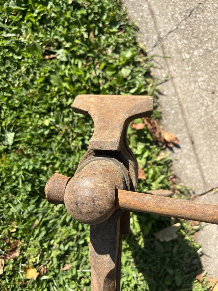 Antique Sanderson Sheffield Blacksmith's Vice Post Leg