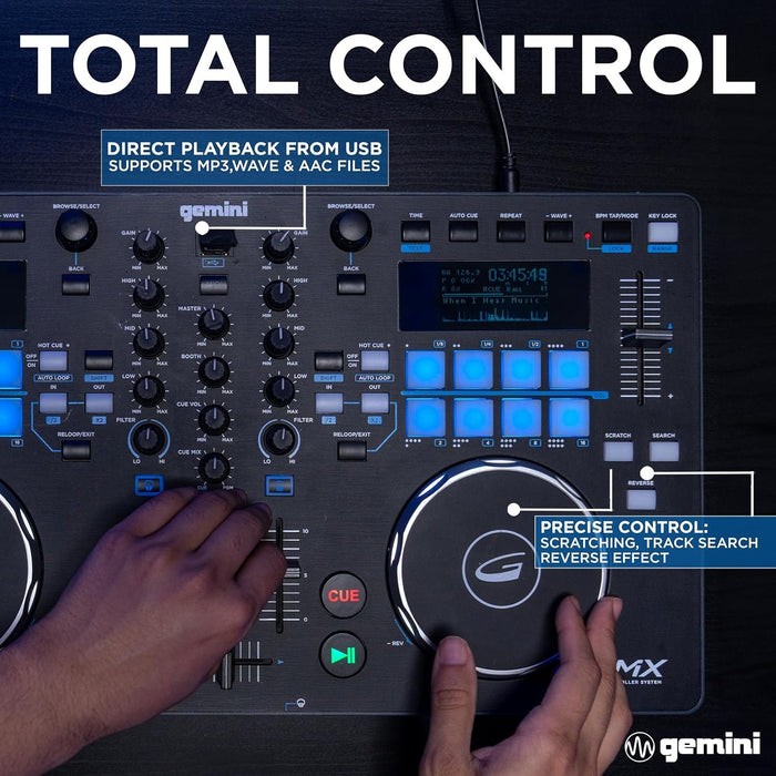 Gemini GMX Professional DJ Media Player Two-Channel Performance