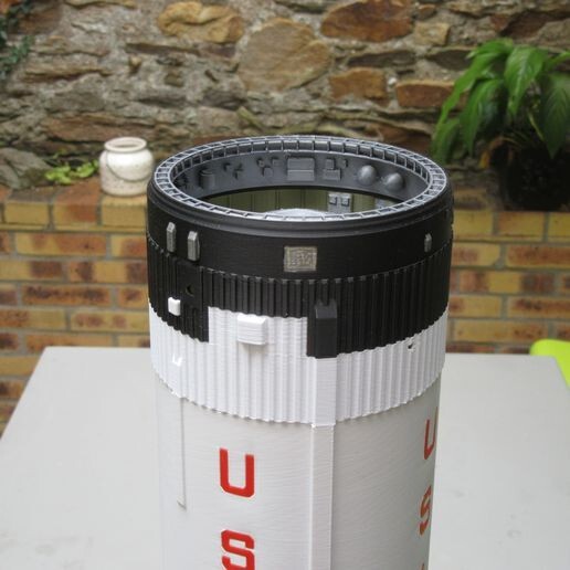 3d printed APOLLO 7 SATURN 1B rocket 1:48