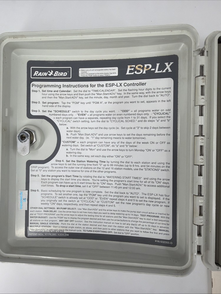 Rainbird ESP 16-LX Professional Irrigation Controller Timer FOR PARTS ONLY