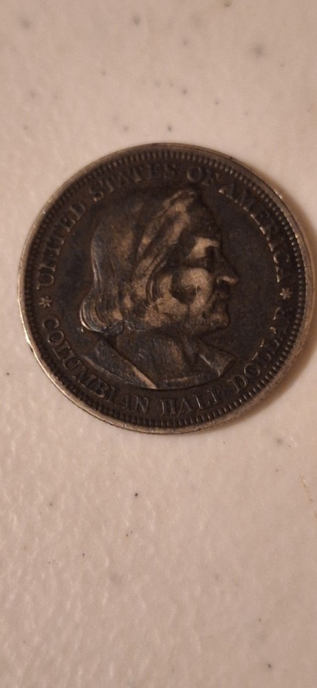 1893 Columbian Exposition Commemorative Half Dollar, 90% Silver