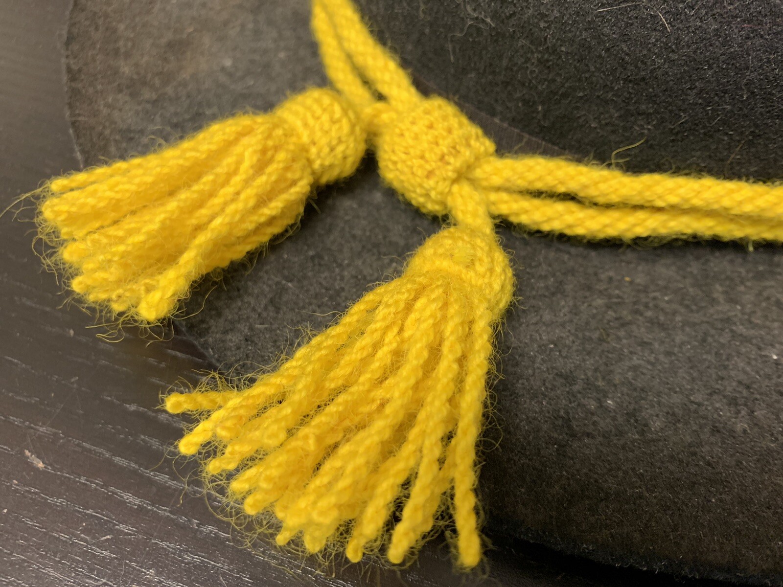 Civil War Union Army Yellow Wool Cavalry Engineers Hat Cord