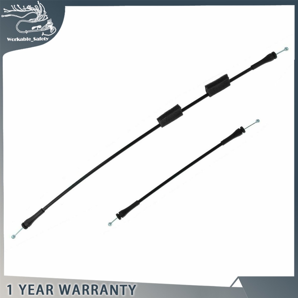 Rear Right Cargo Door Latch Release Cables For 1992-2014 Ford E150 E250 E350 Van