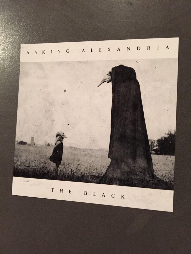 Asking Alexandria The Black Rare Promo Sticker Record Store Alternative Alt Rock