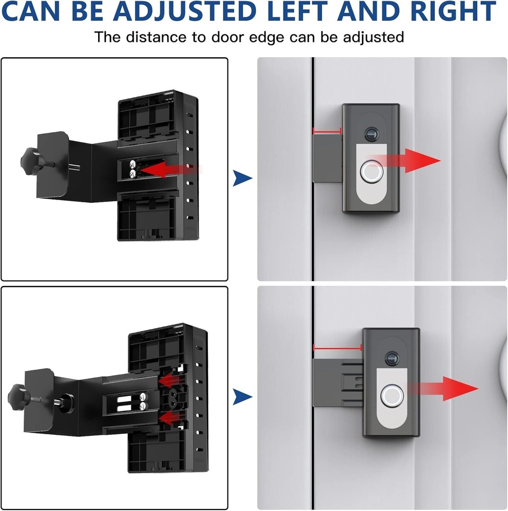 Secure Adjustable Doorbell Mount - Compatible with Ring & Blink Video Devices