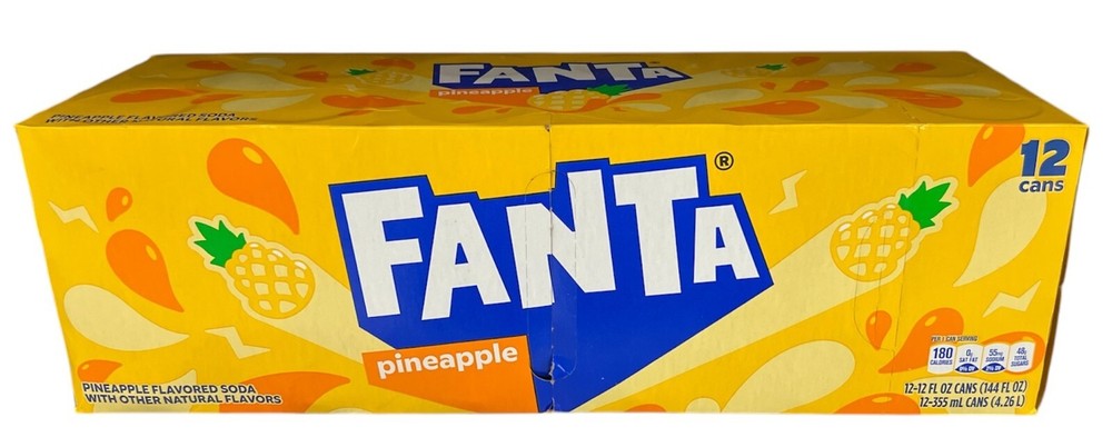 Fanta Pineapple Caffeine Free Soda 12 pack