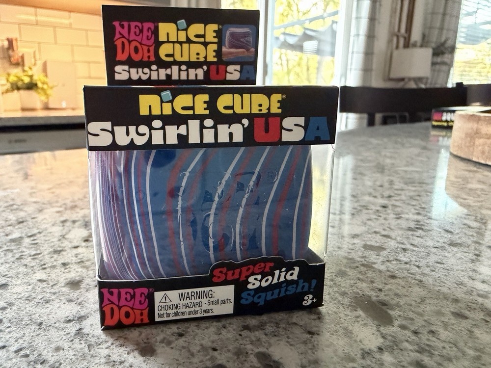 NEEDOH Nice Cube Swirlin’ USA Super Solid Squish NEW