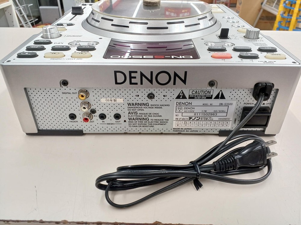DENON DN S3500 DJ CD Player Timecode Ready Professional Grade Excellent