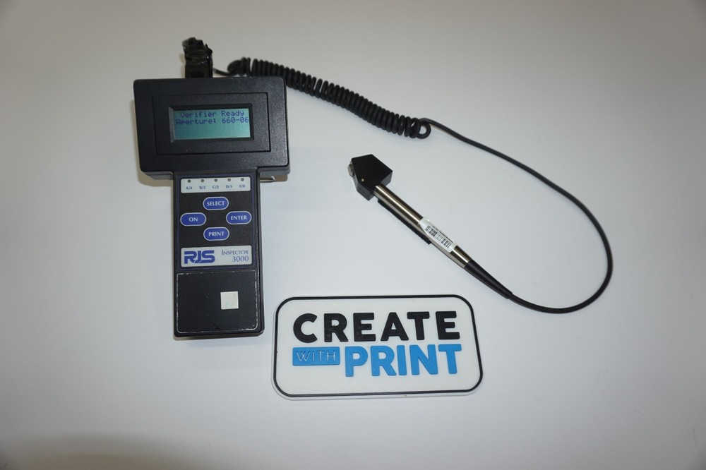 RJS Inspector 3000 Portable Barcode Verifier, 32 Character LCD