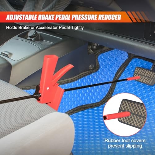 Brake Pedal Depressor Tool, 28 Inch Adjustable Accelerator Pedal Depressorfor