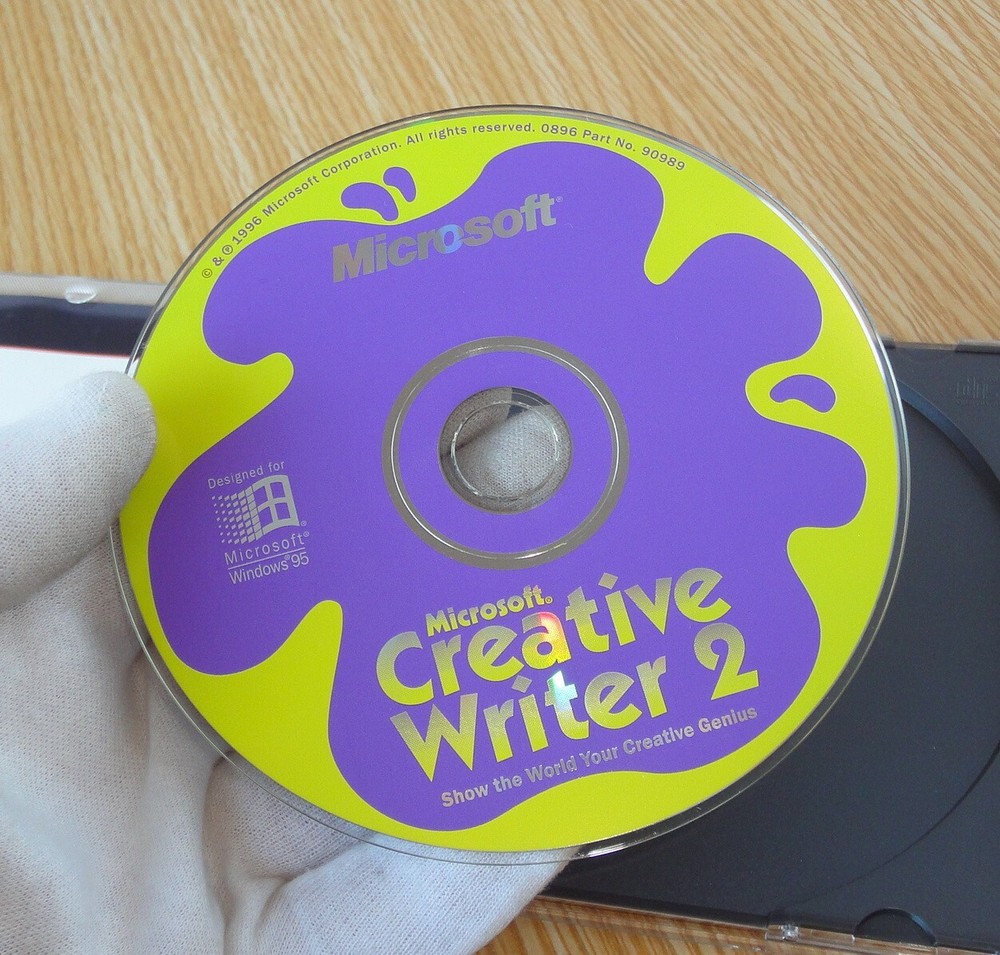 Microsoft Creative Writer 2 CD-Rom Software Windows 95, En -Nr.Mint 1996 Ages 8+