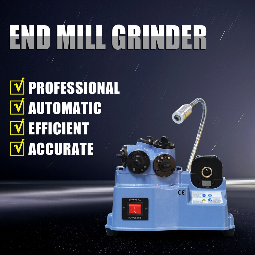 Endmill Sharpening Fixture Universal Endmill Grinder Machine Grinding Range 2-12