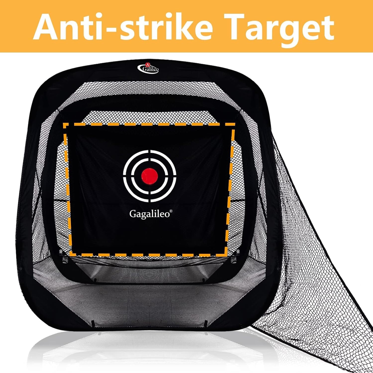 7X7FT Pop Up Golf Hitting Chipping Practice Net for Outdoor with Target zone