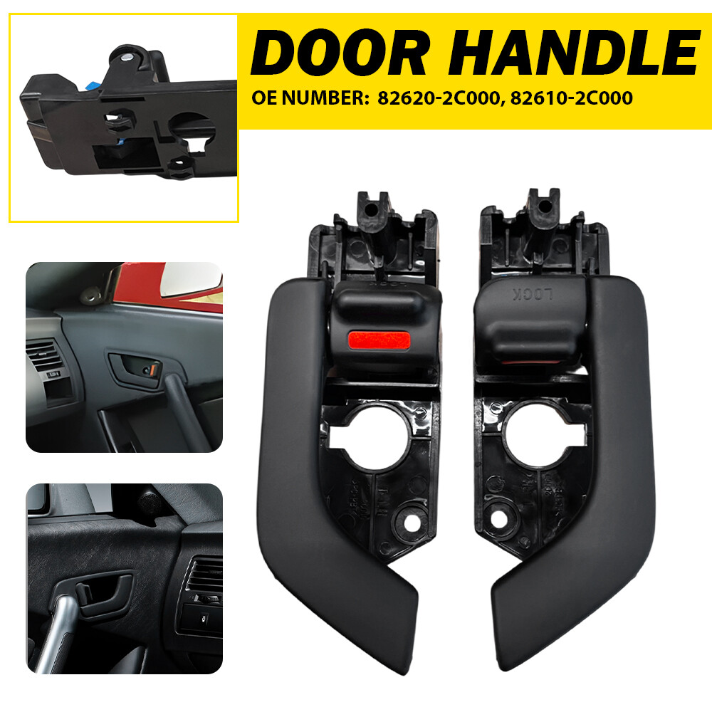 Pair Inside Door Handle Driver & Passenger Side For Hyundai Tiburon 2003-2008 PU