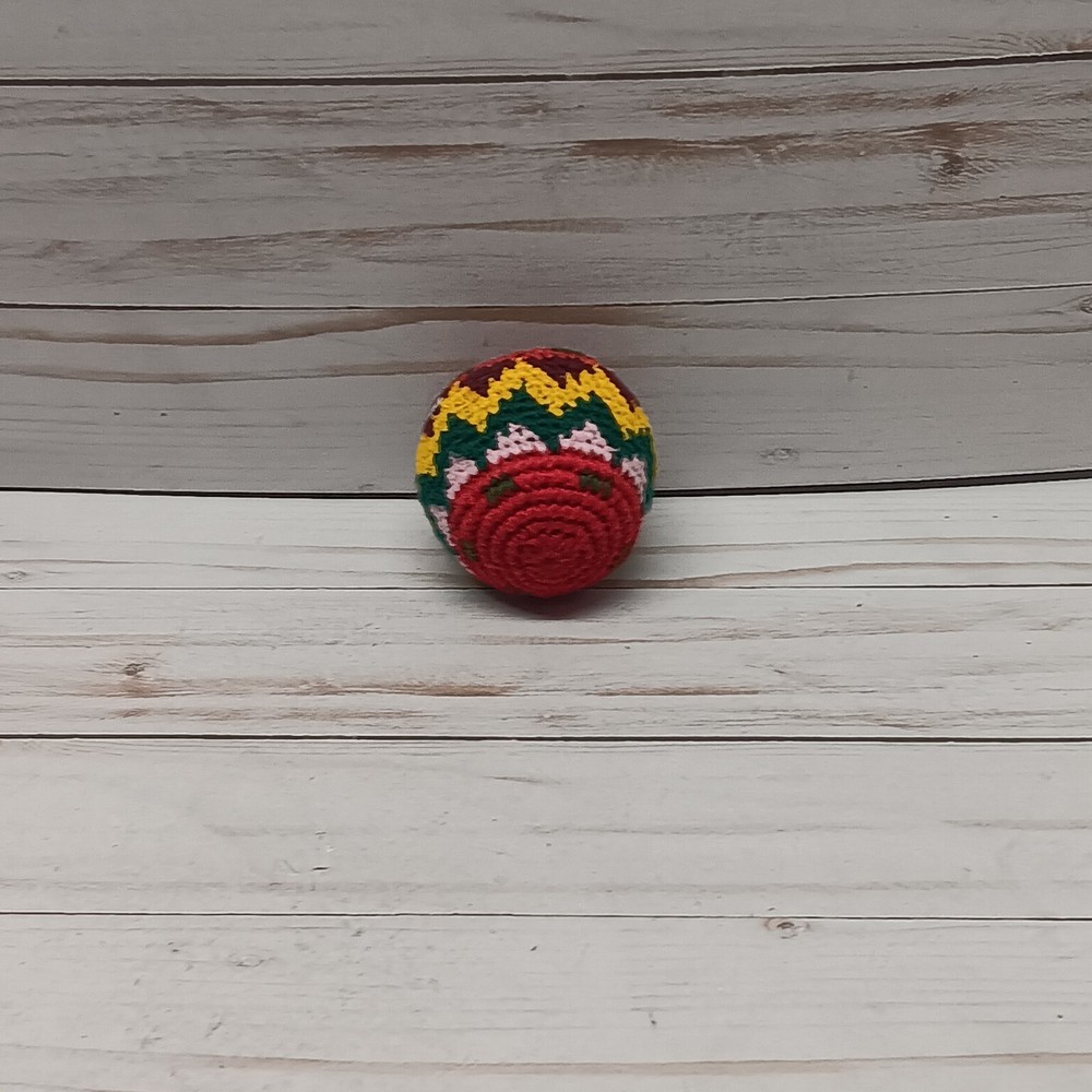 Hacky Sack Footbag Hacky Zig Zag Stripe Pattern Woven Pellet Filled
