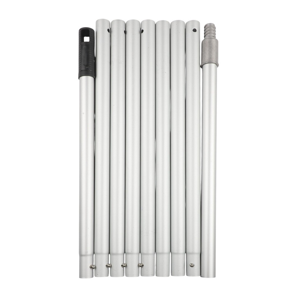 12ft Adjustable Pole with 9 Sections for Reaching For High Areas Easily