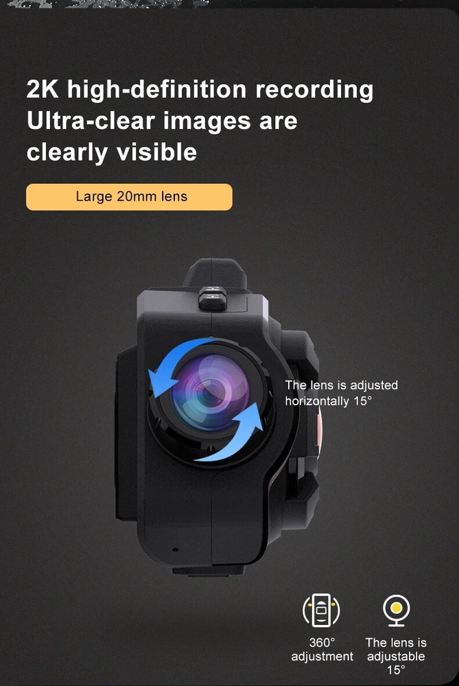 5.1 Bluetooth Motorcycle Intercom Camera 6 Riders Wireless Helmet Headset 2K FM