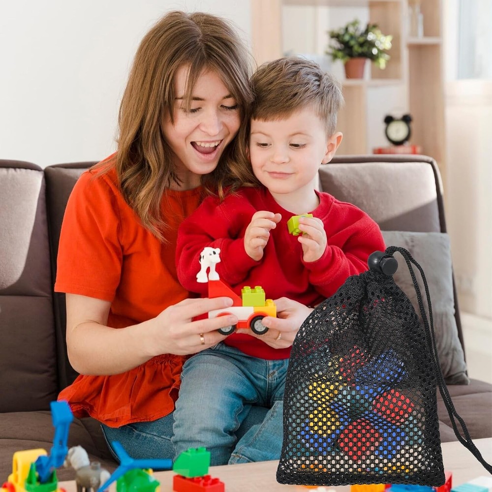 6 Pcs Small Mesh Bags Drawstring, 6x4 Inch Net Bag Drawstring...