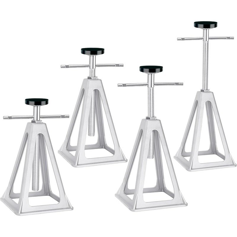 RV Stabilizer Jacks 7500 lbs Capacity Adjustable Height Tool-Free Setup 4-Pack