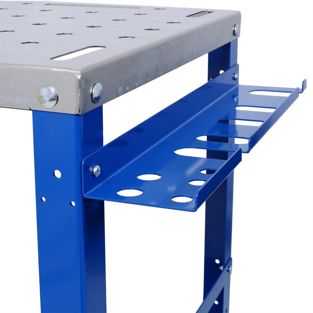 Foldable Steel Welding Table Adjustable Angle & Height 1200lbs Capacity 36"x18"