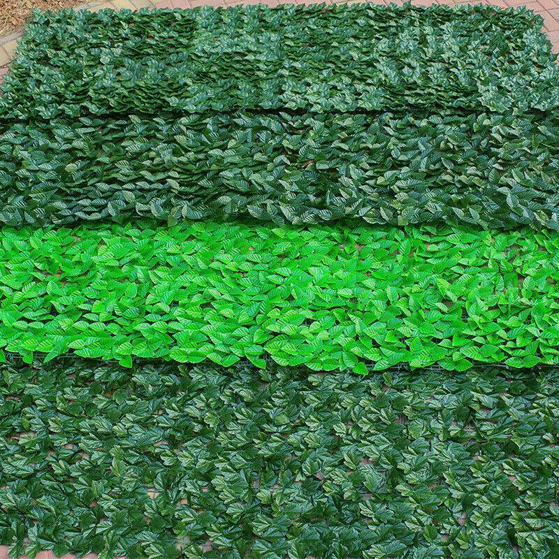 Artificial Faux Ivy Leaf Privacy Fence Screen Decor Panels Outdoor Balcony Hedge