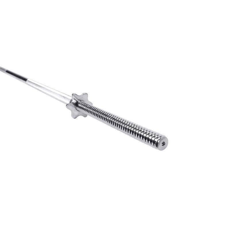 Barbell Straight Standard Weight Bar with Threaded Ends, 6 ft