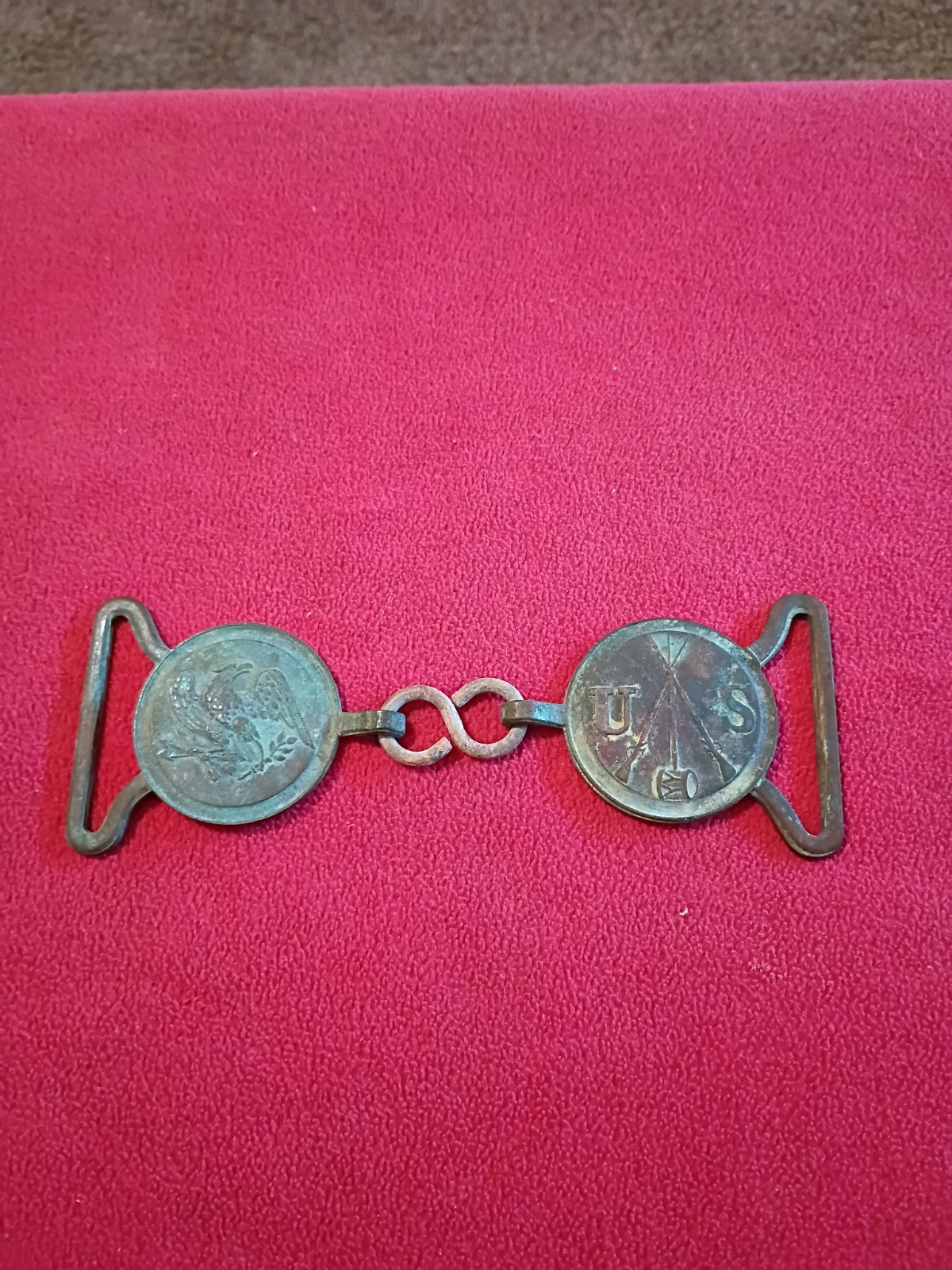 CIVIL WAR 1832 REGULATION INFRANTRY ENLISTED BELT BUCKLE PLATE Original ? Read