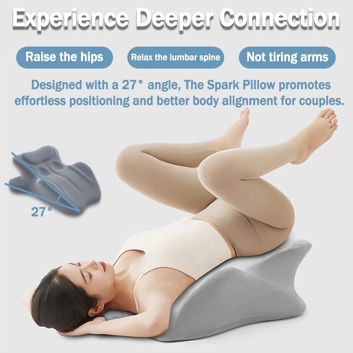 Sweet Spot Pillow Chiro Monk Pillows for Couples Ergonomic Memory Foam 27° Angle
