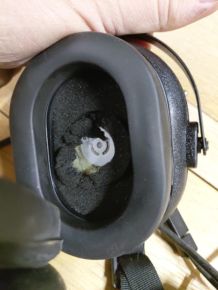 vintage Astrocom 10355-B headset communicator w/ microphone