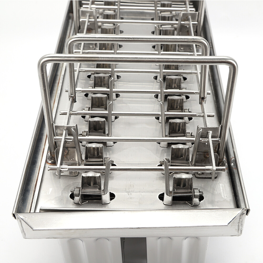20x Stainless Steel Molds Ice Pop Lolly Popsicle Ice Cream Stick Holder Mold Top
