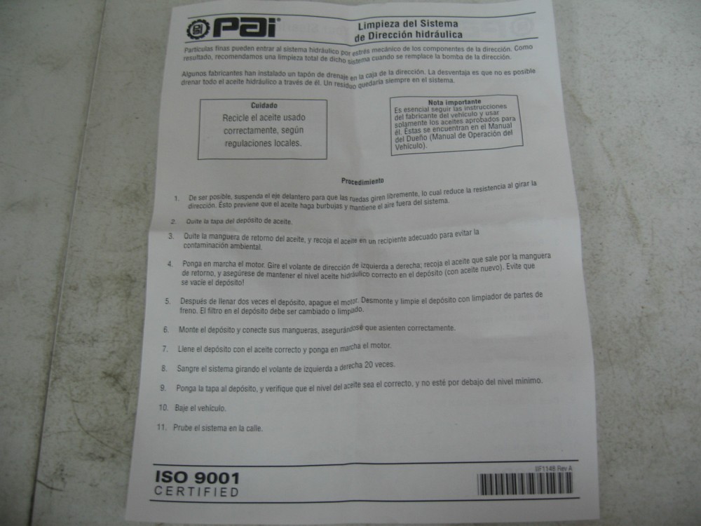 Power Steering Pump RH Rotation for International Excel# 451421E Ref# 1663204C91