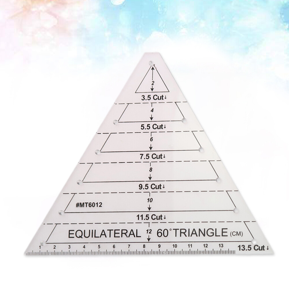 Patchwork Ruler 60 Degree Triangle Quilting Ruler Patchwork Acrylic Template