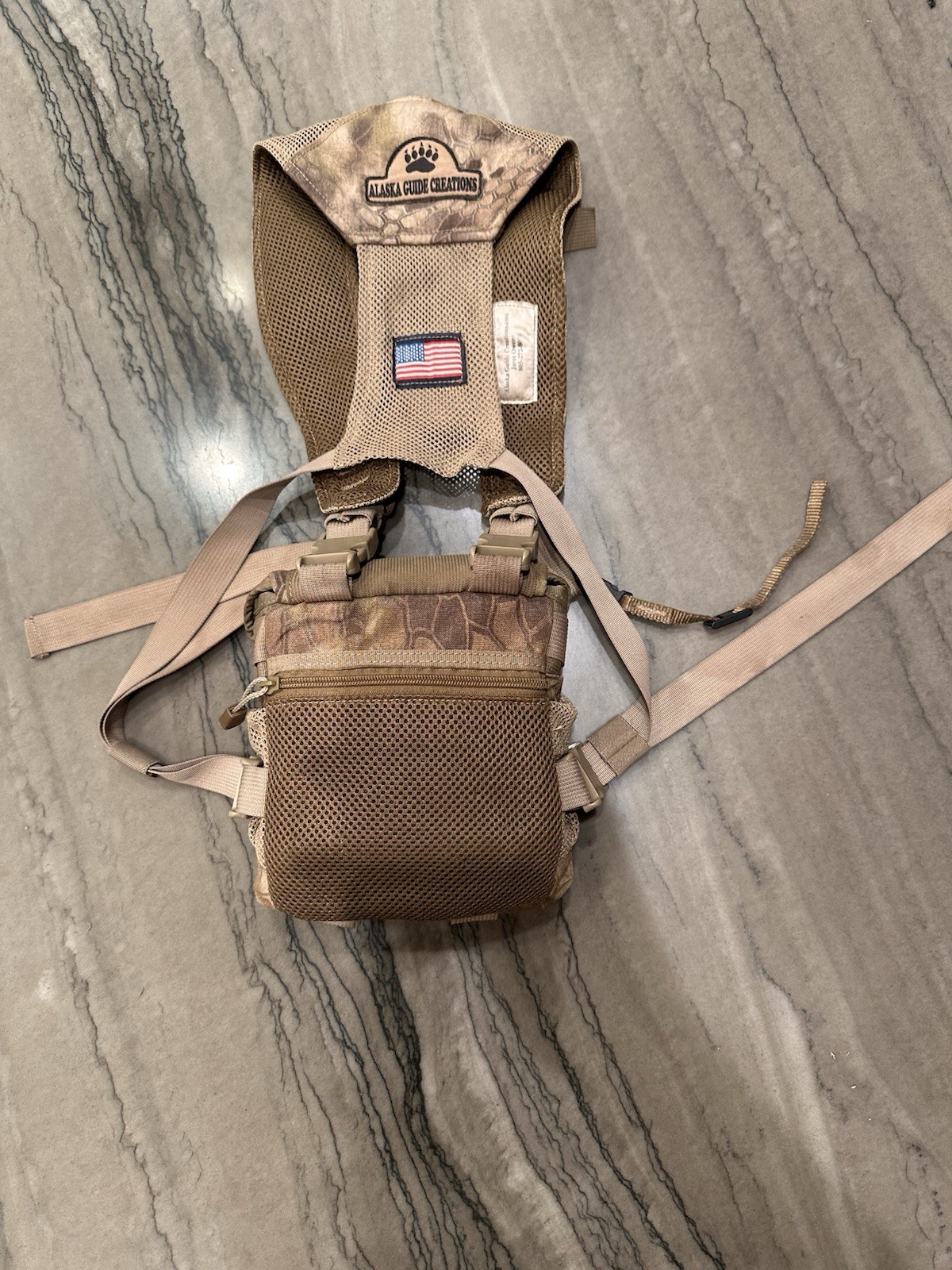 Alaskan Guide Creations Bino Harness Classic Max In Kryptek Highlander Camo