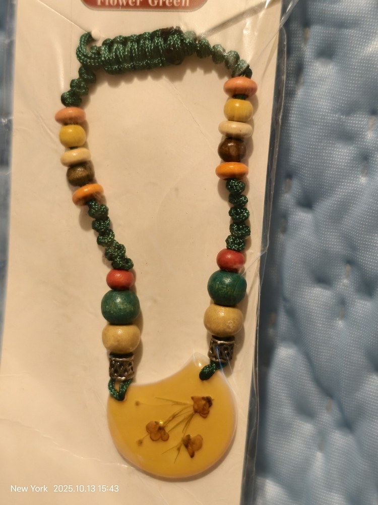 Shell Pressed Flower Bracelet #1