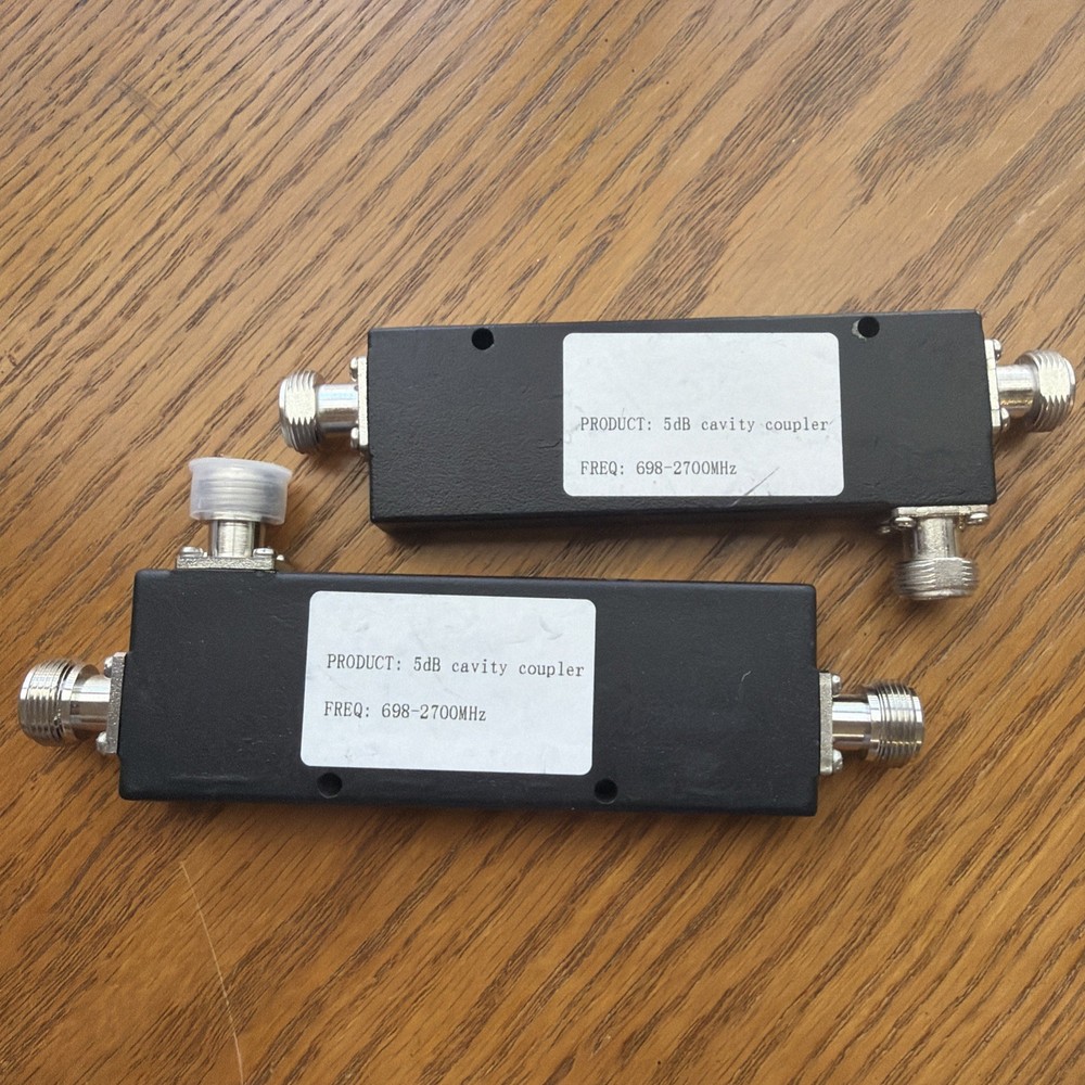 New 698-2700MHz Cavity Type Directional Coupler 6dB Connector 2pack