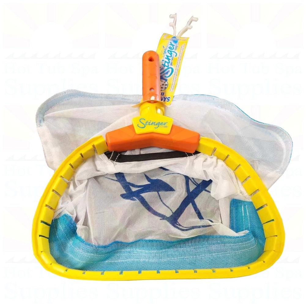 Stinger Mini Spa Rake Skimmer With 12" Sand Bag Net