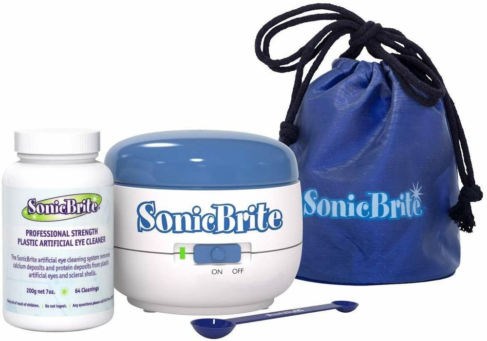 SonicBrite Professional Strength Plastic Artificial Eye Cleaning System