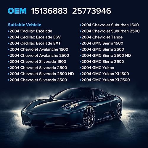 Programmed TPMS Sensor Compatible with 2004 Cadillac Escalade Chevy 15136883