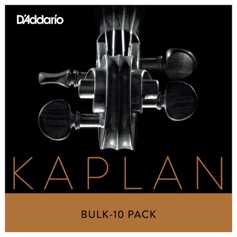 D'Addario Kaplan Violin Gold-Plated Ball End Single E String 4/4 Med Bulk 10Pack
