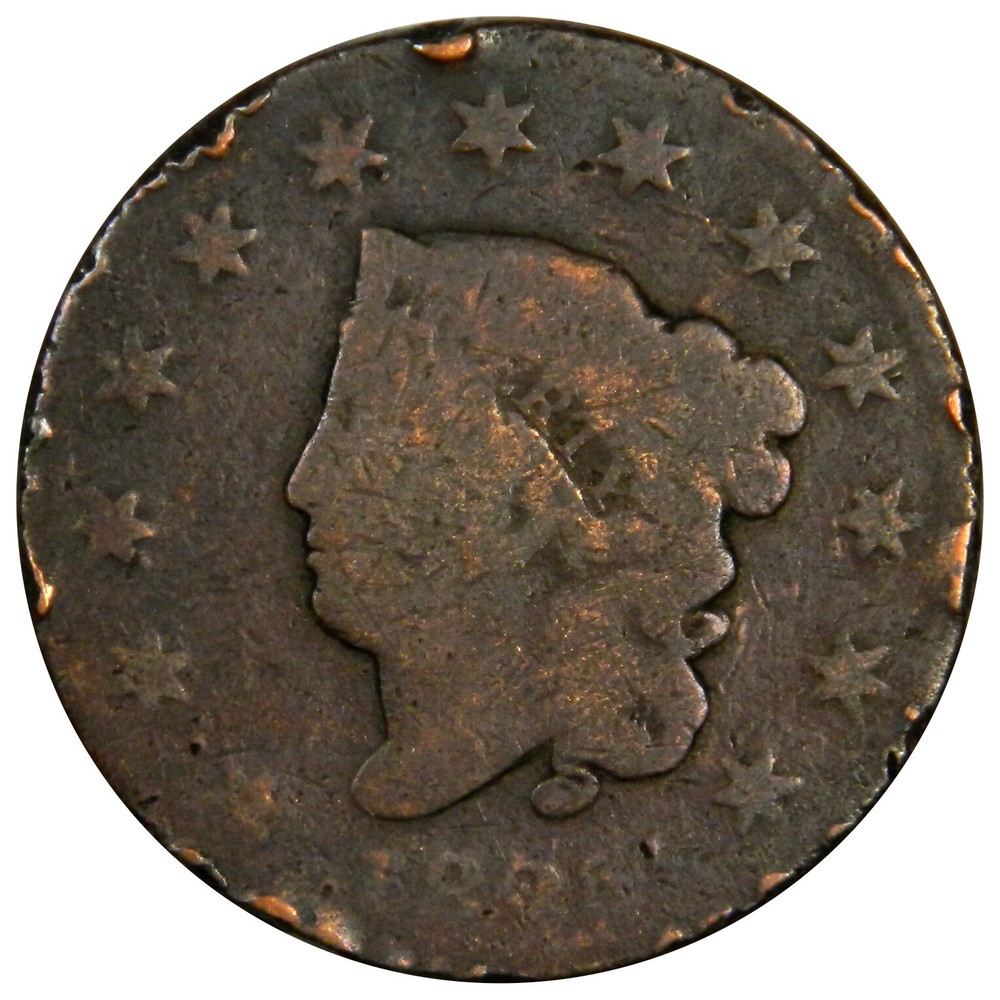 1825 N-7 R-3 LARGE CENT!