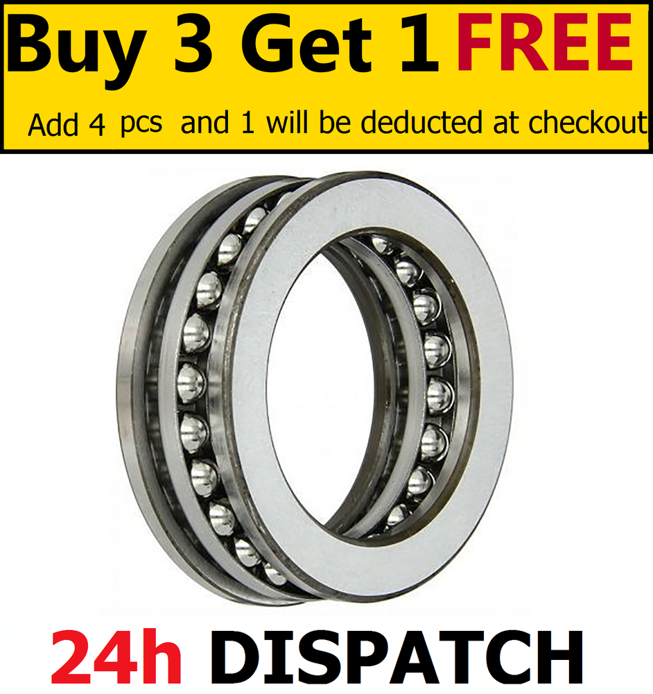 51100 - 51118 Thrust Ball Bearings - ALL SIZES