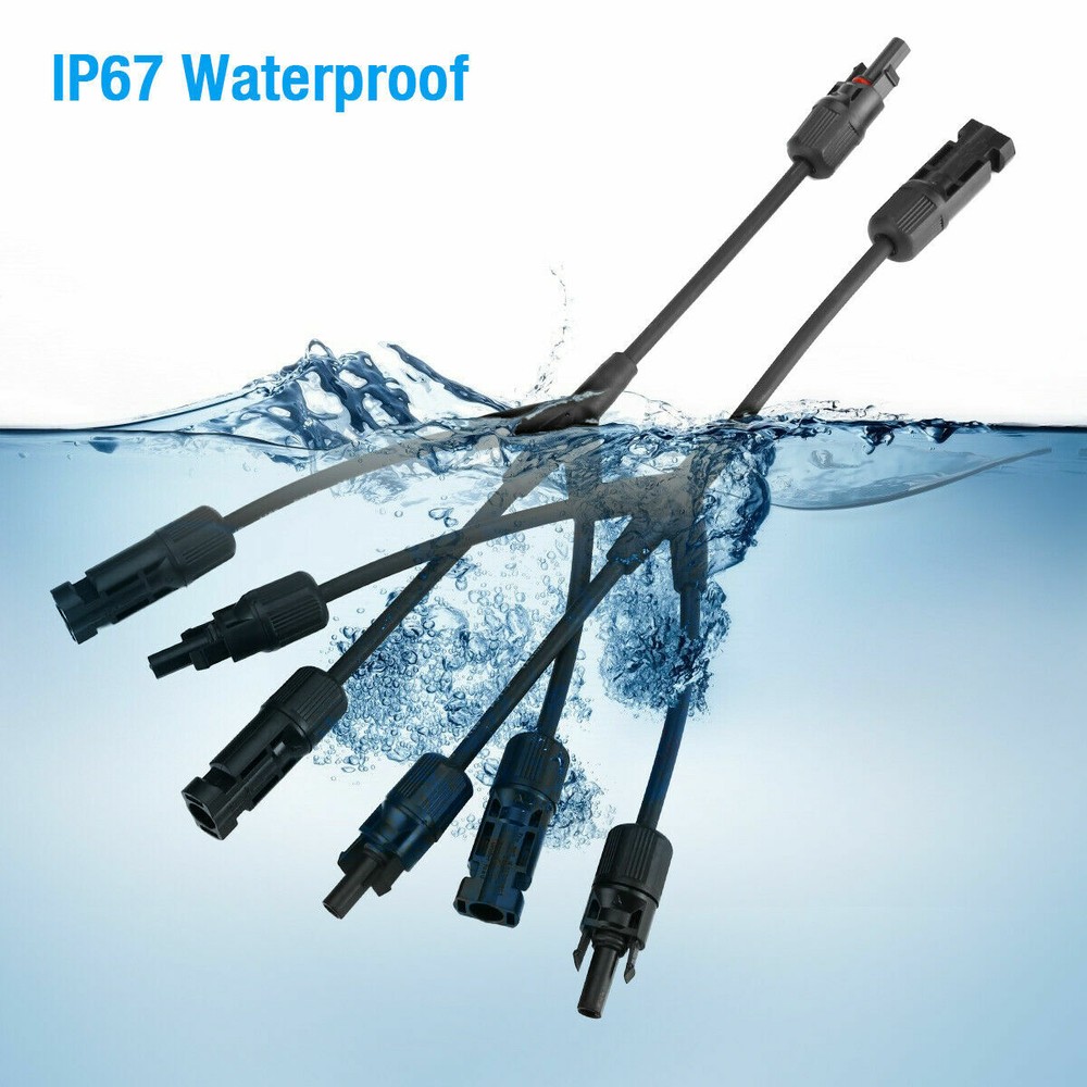 Y Branch Solar Panel Cable Wire Connector MMF FFM Set Wire T Splitter Waterproof