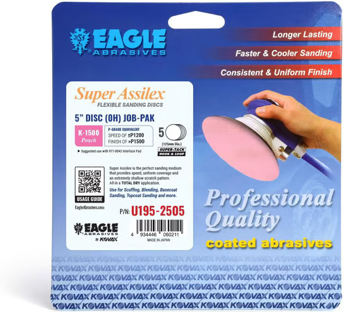 Eagle Abrasives 5" Assilex Discs - Peach NH