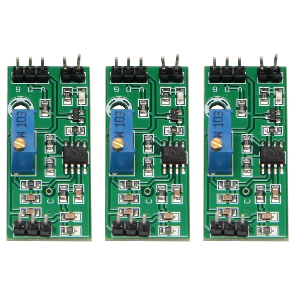 3Pcs LM393 3.5-24V Voltage Comparator Module with LED Indicator High Level2199