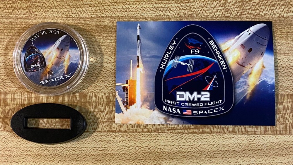 Space X Falcon 9 Half Dollar Coin