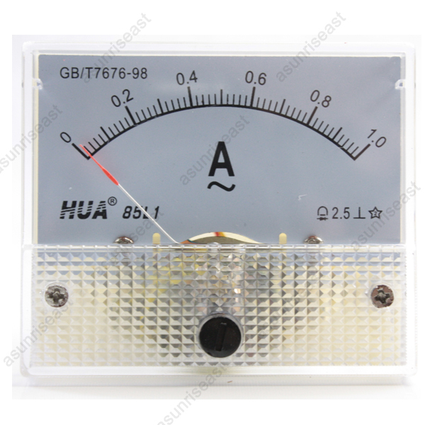 1 × AC1A Analog Panel APM Current Meter Ammeter Gauge 85L1 AC0-1A