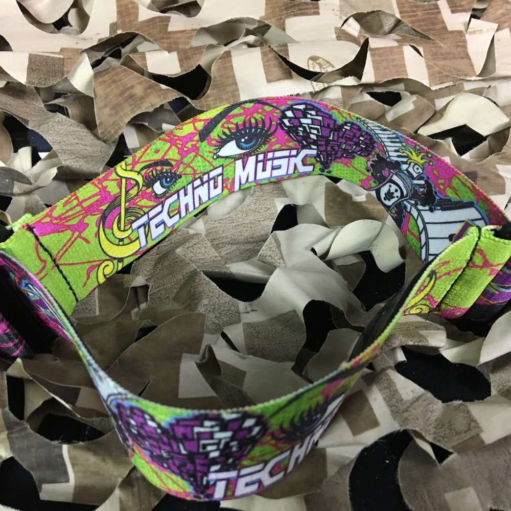 NEW KM Paintball Universal Mask Goggle Strap - Limited Edition Techno
