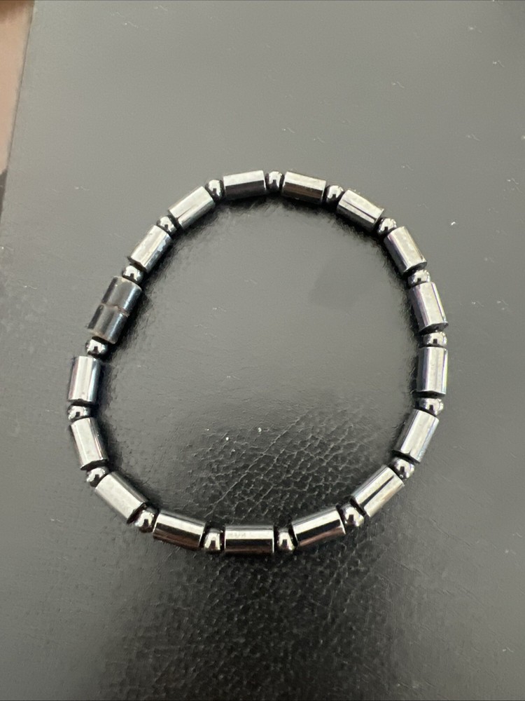 Magnetic Hematite Bracelet 8”
